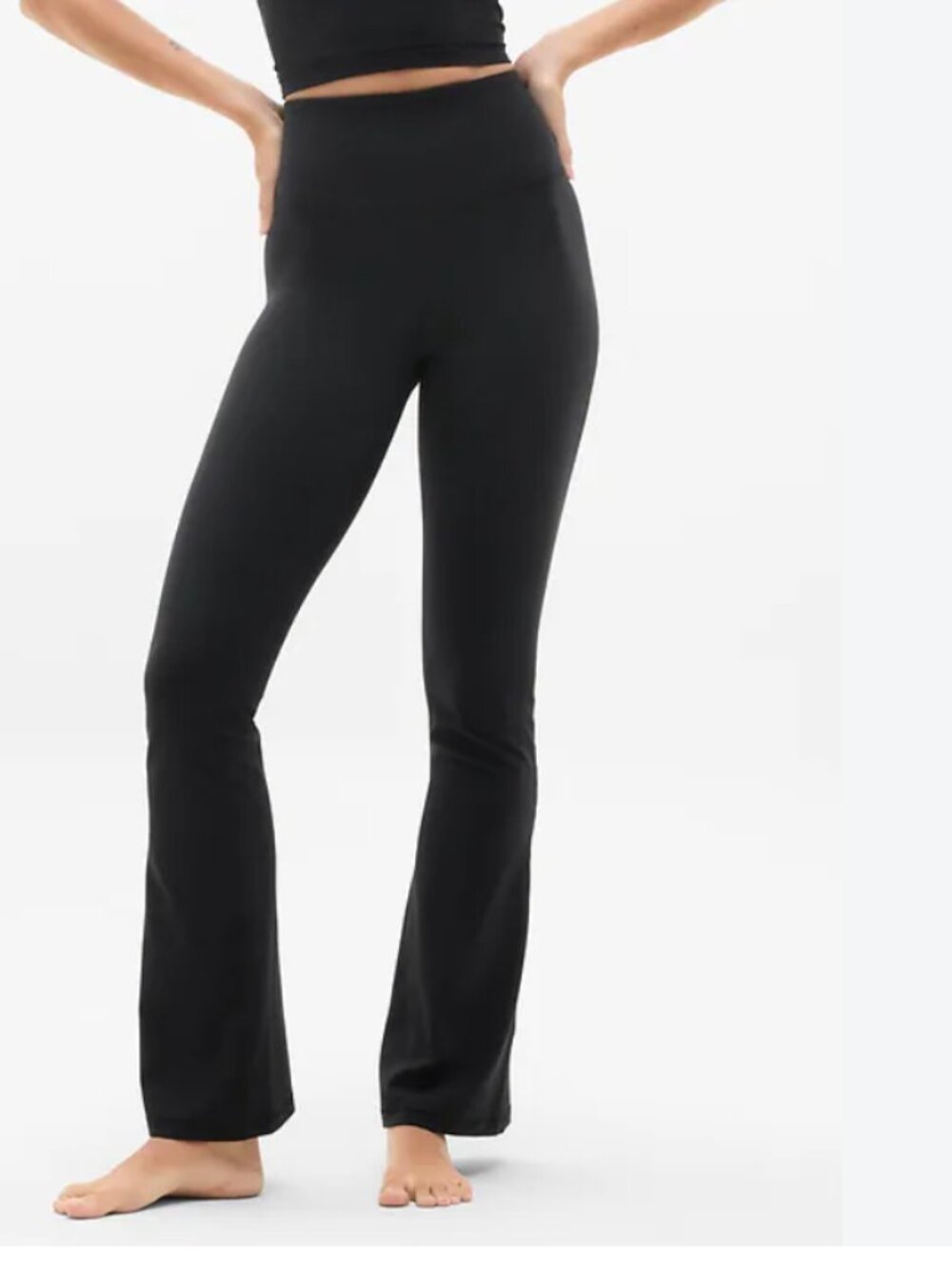 Athleta Elation Flare Pant Black High-Waist Flare Yoga Pants L Large